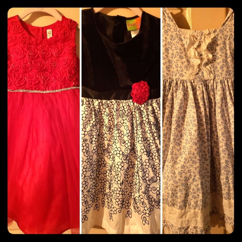 Bundle lot 3 girls beautiful dresses Must See!